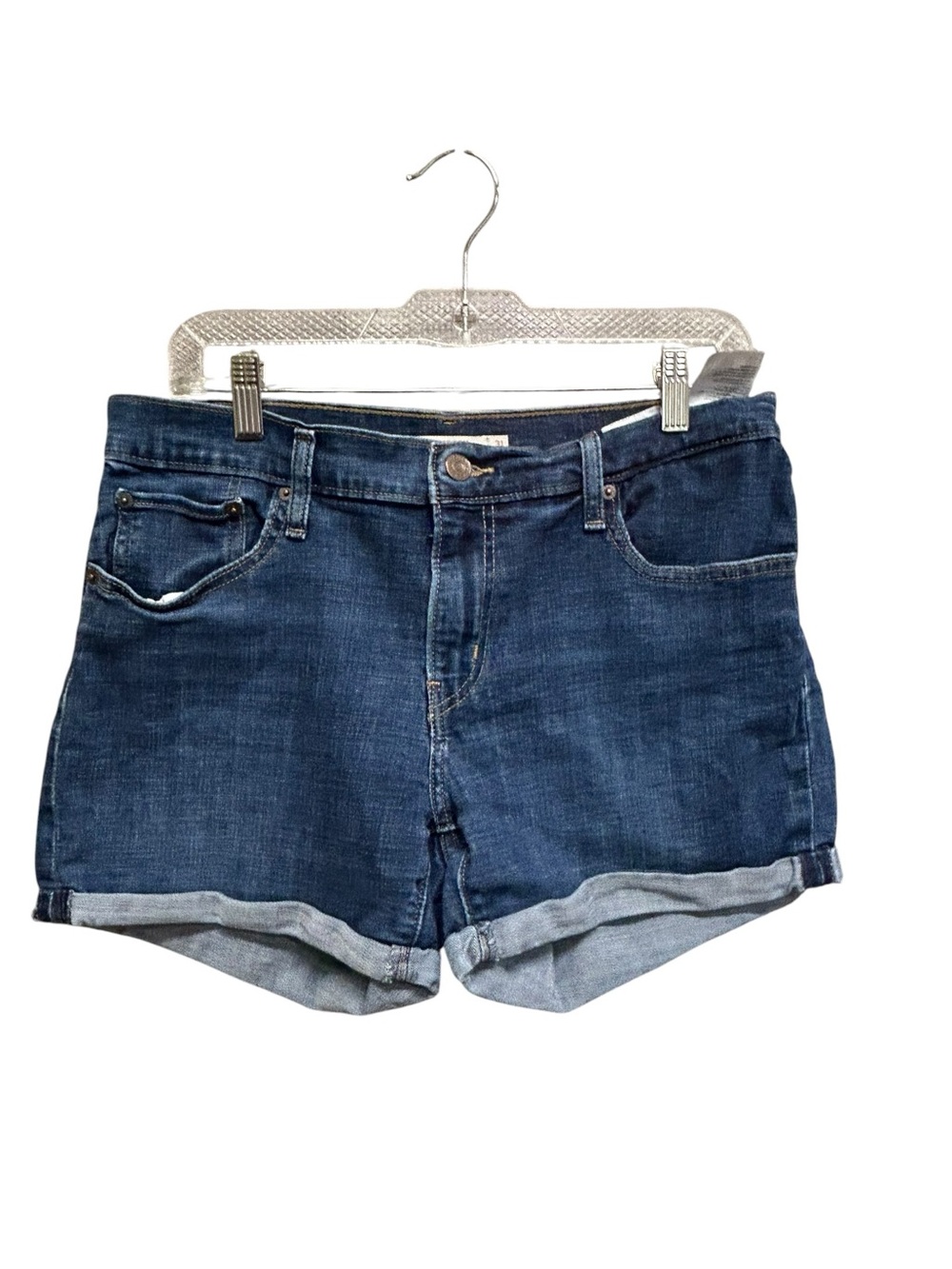Levi Strauss Mid Length Denim Jean Shorts Size 31